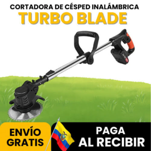 Turbo Blade™ - Cortadora de Cesped Inalambrica 3 en 1